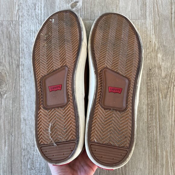 Mens Levi Classic Brown Ethan Lowtop Sneaker - 13 - Picture 10 of 11